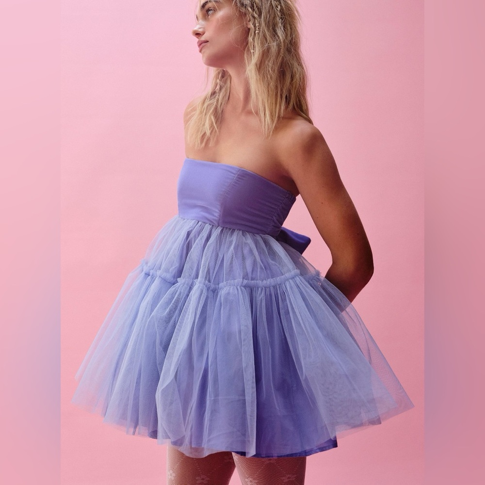 Free People Theo Puff Dress S
